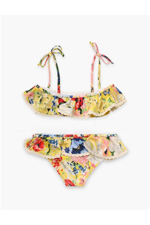 Bikini in giallo floreale ZIMMERMANN KIDS | 6736WRS241YFL